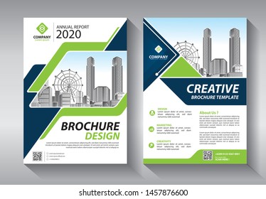 Business abstract vector template. Brochure design, cover modern layout, annual report, poster, flyer in A4 with colorful triangles, geometric shapes for tech, science, market with light background