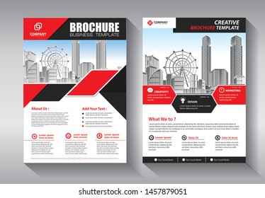 Business abstract vector template. Brochure design, cover modern layout, annual report, poster, flyer in A4 with colorful triangles, geometric shapes for tech, science, market with light background