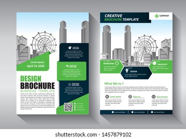 Business abstract vector template. Brochure design, cover modern layout, annual report, poster, flyer in A4 with colorful triangles, geometric shapes for tech, science, market with light background