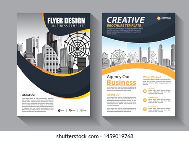 Business abstract vector template. Brochure design, cover modern layout, annual report, poster, flyer in A4 with colorful triangles, geometric shapes for tech, science, market with light background