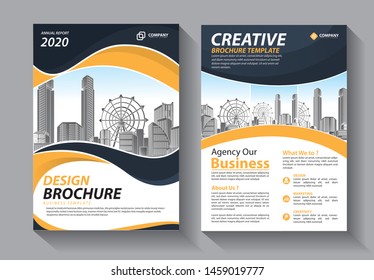 Business abstract vector template. Brochure design, cover modern layout, annual report, poster, flyer in A4 with colorful triangles, geometric shapes for tech, science, market with light background
