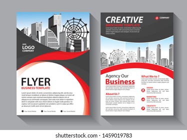 Business abstract vector template. Brochure design, cover modern layout, annual report, poster, flyer in A4 with colorful triangles, geometric shapes for tech, science, market with light background