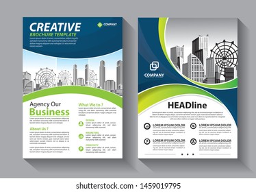 Business abstract vector template. Brochure design, cover modern layout, annual report, poster, flyer in A4 with colorful triangles, geometric shapes for tech, science, market with light background