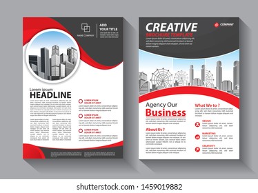 Business abstract vector template. Brochure design, cover modern layout, annual report, poster, flyer in A4 with colorful triangles, geometric shapes for tech, science, market with light background