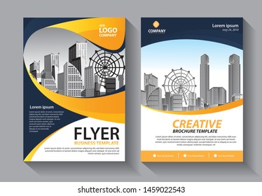 Business abstract vector template. Brochure design, cover modern layout, annual report, poster, flyer in A4 with colorful triangles, geometric shapes for tech, science, market with light background