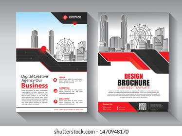 Business abstract vector template. Brochure design, cover modern layout, annual report, poster, flyer in A4 with colorful triangles, geometric shapes for tech, science, market with light background
