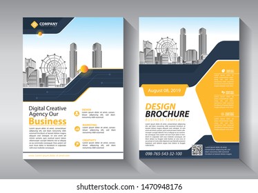 Business abstract vector template. Brochure design, cover modern layout, annual report, poster, flyer in A4 with colorful triangles, geometric shapes for tech, science, market with light background