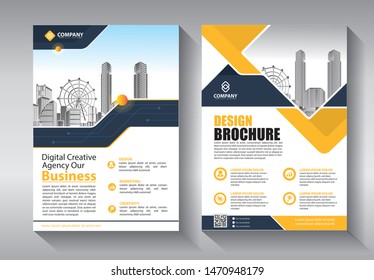 Business abstract vector template. Brochure design, cover modern layout, annual report, poster, flyer in A4 with colorful triangles, geometric shapes for tech, science, market with light background