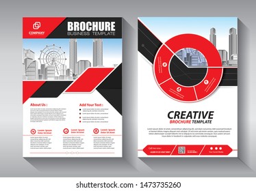 Business abstract vector template. Brochure design, cover modern layout, annual report, poster, flyer in A4 with colorful triangles, geometric shapes for tech, science, market with light background
