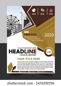 Business abstract vector template for Brochure, AnnualReport, Magazine, Poster, Corporate Presentation, Portfolio, Flyer, Market, infographic with yellow and black color size A4, Front and back.