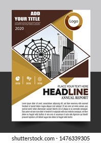 Business abstract vector template for Brochure, AnnualReport, Magazine, Poster, Corporate Presentation, Portfolio, Flyer, Market, infographic with yellow and black color size A4, Front and back.