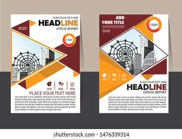 Business abstract vector template for Brochure, AnnualReport, Magazine, Poster, Corporate Presentation, Portfolio, Flyer, Market, infographic with yellow and black color size A4, Front and back.
