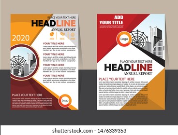 Business abstract vector template for Brochure, AnnualReport, Magazine, Poster, Corporate Presentation, Portfolio, Flyer, Market, infographic with yellow and black color size A4, Front and back.