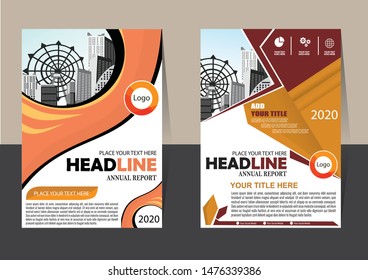 Business abstract vector template for Brochure, AnnualReport, Magazine, Poster, Corporate Presentation, Portfolio, Flyer, Market, infographic with yellow and black color size A4, Front and back.