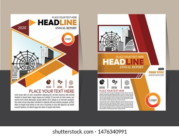 Business abstract vector template for Brochure, AnnualReport, Magazine, Poster, Corporate Presentation, Portfolio, Flyer, Market, infographic with yellow and black color size A4, Front and back.