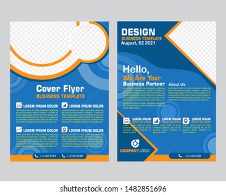 Business abstract vector template. Brochure design, cover modern layout, annual report, poster, flyer in A4 with Gradient geometric shape background.