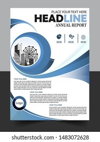 Business abstract vector template. Brochure design, cover modern layout, annual report, poster, flyer in A4 with colorful triangles, geometric shapes for tech, science, market with light background