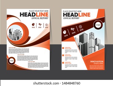 Business abstract vector template Brochure design cover modern layout annual report poster flyer in A4 with colorful triangles geometric shapes for tech science market with light background