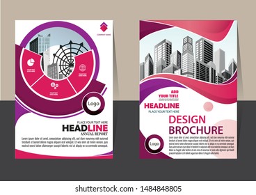 Business abstract vector template Brochure design cover modern layout annual report poster flyer in A4 with colorful triangles geometric shapes for tech science market with light background