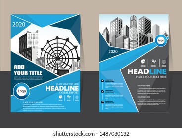 Business abstract vector template Brochure design cover modern layout annual report poster flyer in A4 with colorful triangles geometric shapes for tech science market with light background