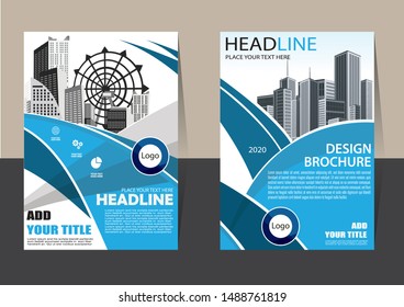 Business abstract vector template Brochure design cover modern layout annual report poster flyer in A4 with colorful geometric shapes for tech science with light background
