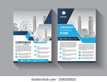 Business abstract vector template. Brochure design, cover modern layout, annual report, poster, flyer in A4 with colorful triangles, geometric shapes for tech, science, market with light background