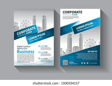 Business abstract vector template. Brochure design, cover modern layout, annual report, poster, flyer in A4 with colorful triangles, geometric shapes for tech, science, market with light background