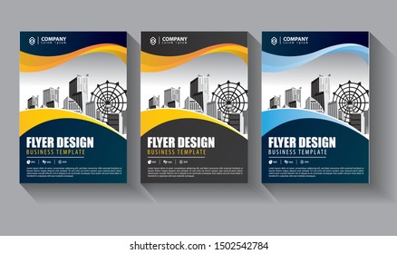 Business abstract vector template. Brochure design, cover modern layout, annual report, poster, flyer in A4 with colorful triangles, geometric shapes for tech, science, market with light background