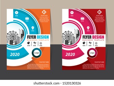 Business abstract vector template Brochure design cover modern layout annual report poster flyer in A4 with colorful geometric shapes for tech science market with light background