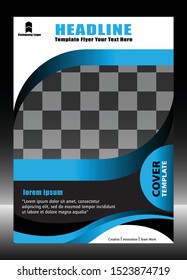 Business abstract vector template. Brochure design, cover modern layout, annual report, poster, flyer in A4 with colorful triangles, geometric shapes for tech, science, market with light background
