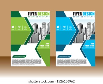 Business abstract vector template Brochure design cover modern layout annual report poster flyer in A4 with colorful triangles geometric shapes for tech science market with light background