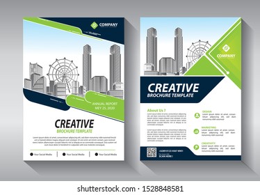 Business abstract vector template. Brochure design, cover modern layout, annual report, poster, flyer in A4 with colorful triangles, geometric shapes for tech, science, market with light background