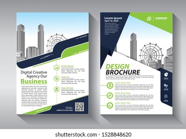 Business abstract vector template. Brochure design, cover modern layout, annual report, poster, flyer in A4 with colorful triangles, geometric shapes for tech, science, market with light background
