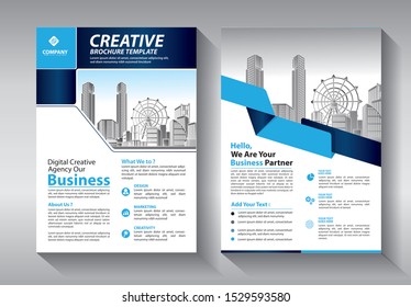 Business abstract vector template. Brochure design, cover modern layout, annual report, poster, flyer in A4 with colorful triangles, geometric shapes for tech, science, market with light background