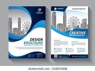 Business abstract vector template. Brochure design, cover modern layout, annual report, poster, flyer in A4 with colorful triangles, geometric shapes for tech, science, market with light background