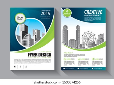 Business abstract vector template. Brochure design, cover modern layout, annual report, poster, flyer in A4 with colorful triangles, geometric shapes for tech, science, market with light background