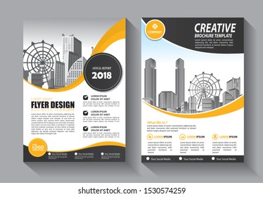 Business abstract vector template. Brochure design, cover modern layout, annual report, poster, flyer in A4 with colorful triangles, geometric shapes for tech, science, market with light background