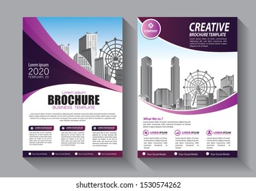 Business abstract vector template. Brochure design, cover modern layout, annual report, poster, flyer in A4 with colorful triangles, geometric shapes for tech, science, market with light background