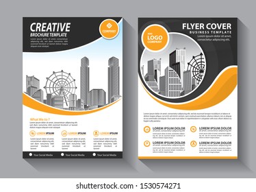 Business abstract vector template. Brochure design, cover modern layout, annual report, poster, flyer in A4 with colorful triangles, geometric shapes for tech, science, market with light background