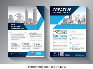 
Business abstract vector template. Brochure design, cover modern layout, annual report, poster, flyer in A4 with colorful triangles, geometric shapes for tech, science, market with light background