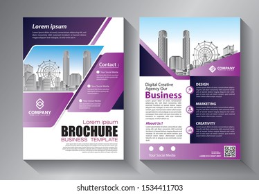 
Business abstract vector template. Brochure design, cover modern layout, annual report, poster, flyer in A4 with colorful triangles, geometric shapes for tech, science, market with light background