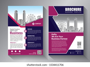 
Business abstract vector template. Brochure design, cover modern layout, annual report, poster, flyer in A4 with colorful triangles, geometric shapes for tech, science, market with light background