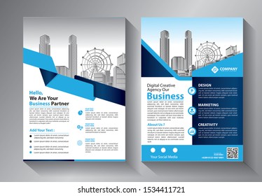 
Business abstract vector template. Brochure design, cover modern layout, annual report, poster, flyer in A4 with colorful triangles, geometric shapes for tech, science, market with light background