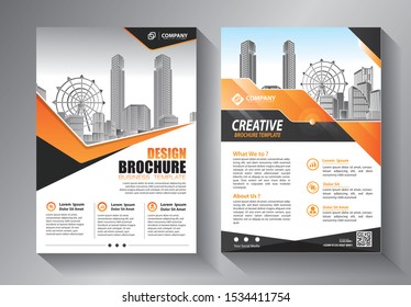 
Business abstract vector template. Brochure design, cover modern layout, annual report, poster, flyer in A4 with colorful triangles, geometric shapes for tech, science, market with light background