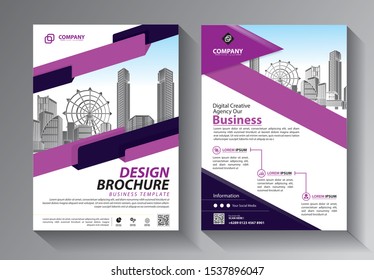 Business abstract vector template. Brochure design flyer in A4 with colorful shapes 