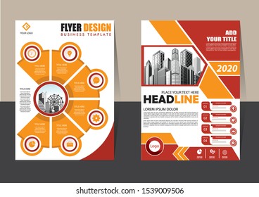 Business abstract vector template Brochure design cover modern layout annual report poster flyer in A4 with colorful triangles geometric shapes for tech science market with light background
