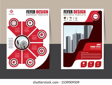 Business abstract vector template Brochure design cover modern layout annual report poster flyer in A4 with colorful triangles geometric shapes for tech science market with light background