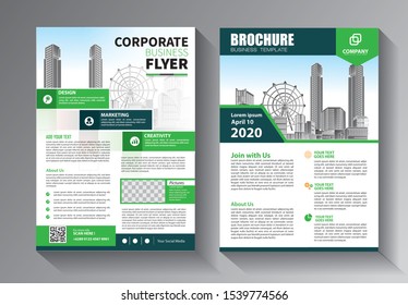 Business abstract vector template. Brochure design, cover modern layout, annual report, poster, flyer in A4 with colorful triangles, geometric shapes for tech, science, market with light background