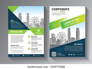 Business abstract vector template. Brochure design, cover modern layout, annual report, poster, flyer in A4 with colorful triangles, geometric shapes for tech, science, market with light background