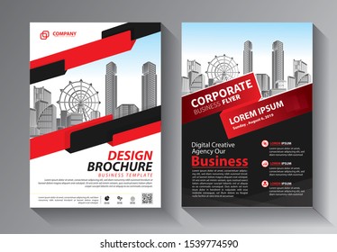 Business abstract vector template. Brochure design, cover modern layout, annual report, poster, flyer in A4 with colorful triangles, geometric shapes for tech, science, market with light background